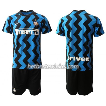 Inter Milan Kind Voetbaltenues Thuis 2020/21 - SS (+ Korte broeken)